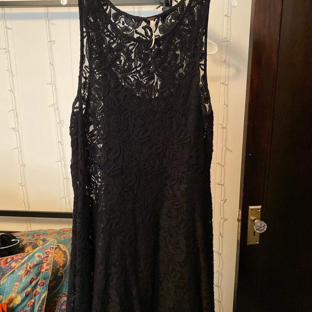 Free People lace mini dress size small